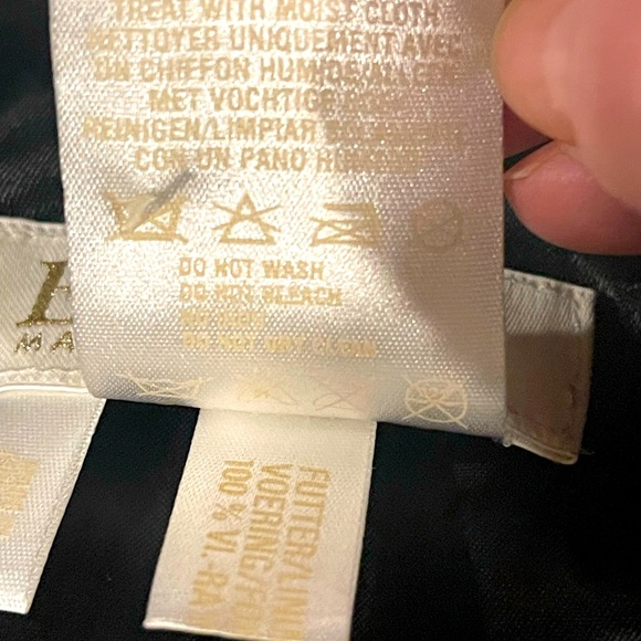 ESCADA NWT Rare Size 10/40 Paisley Embossed Lambskin Leather Two Piece Suit - Picture 13 of 17